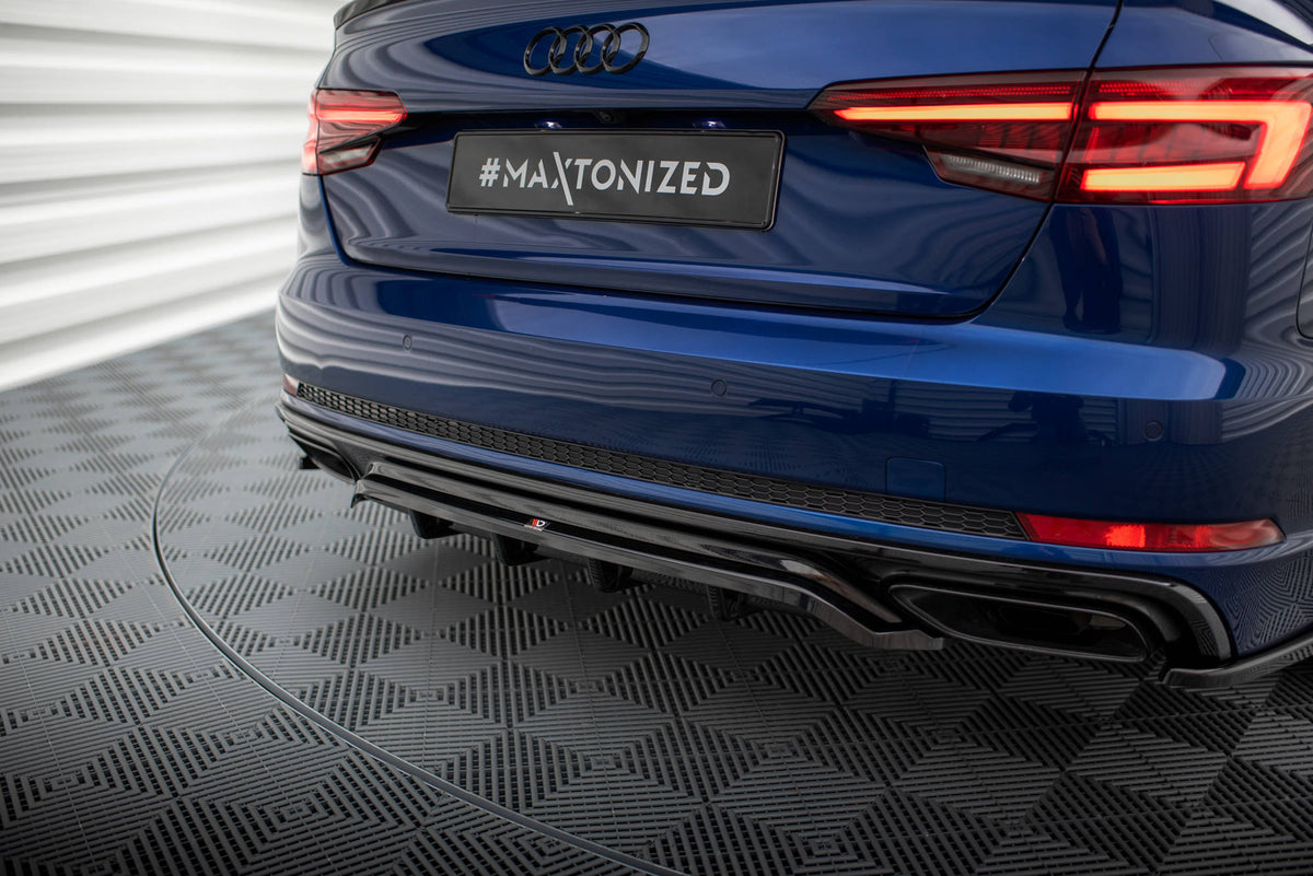 Maxton Design - Mittlerer Cup Diffusor DTM Look Heck Ansatz für Audi A4 Competition B9 - Aerowerk.
