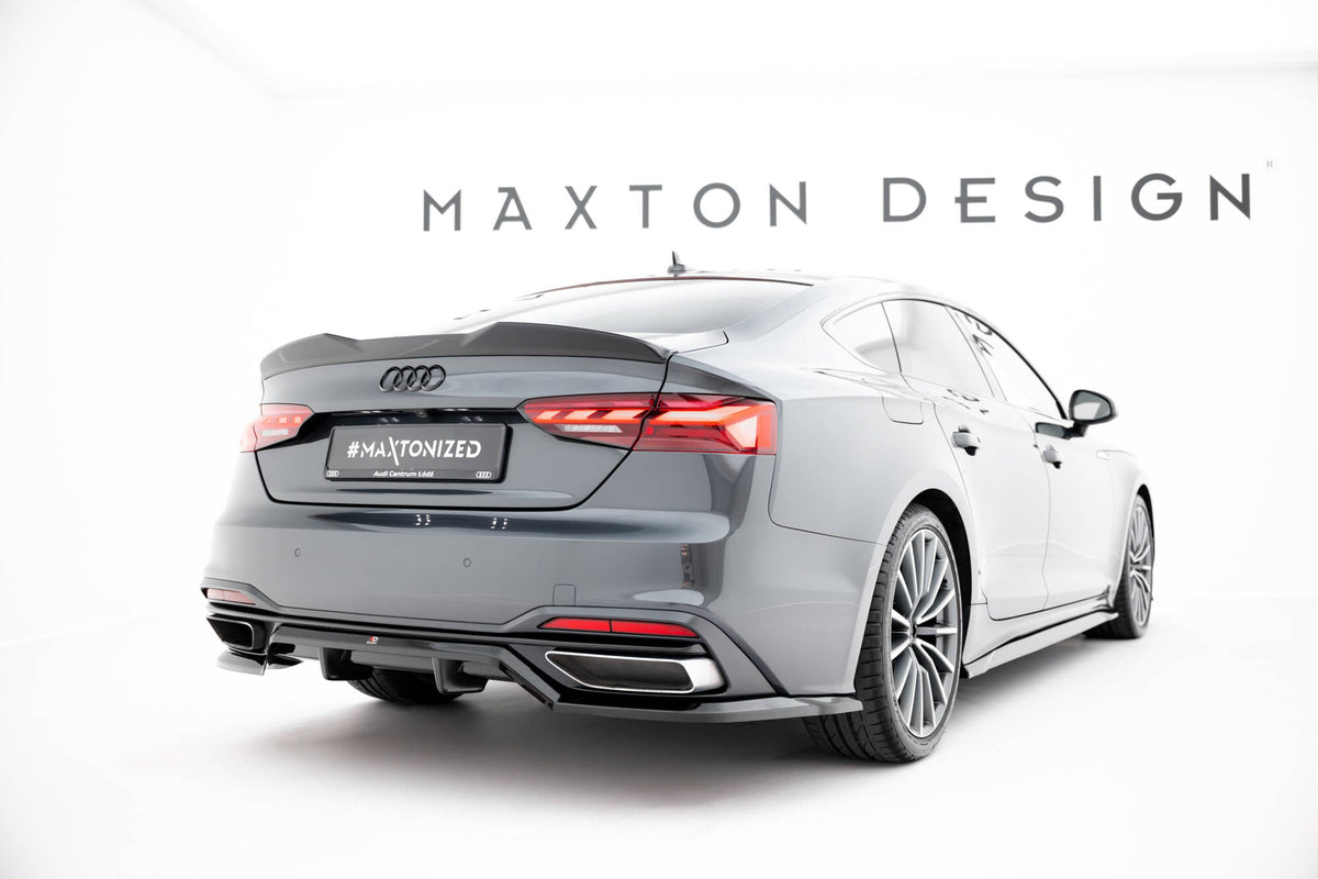 Maxton Design - Mittlerer Cup Diffusor DTM Look Heck Ansatz für Audi A5 F5 Facelift - Aerowerk.