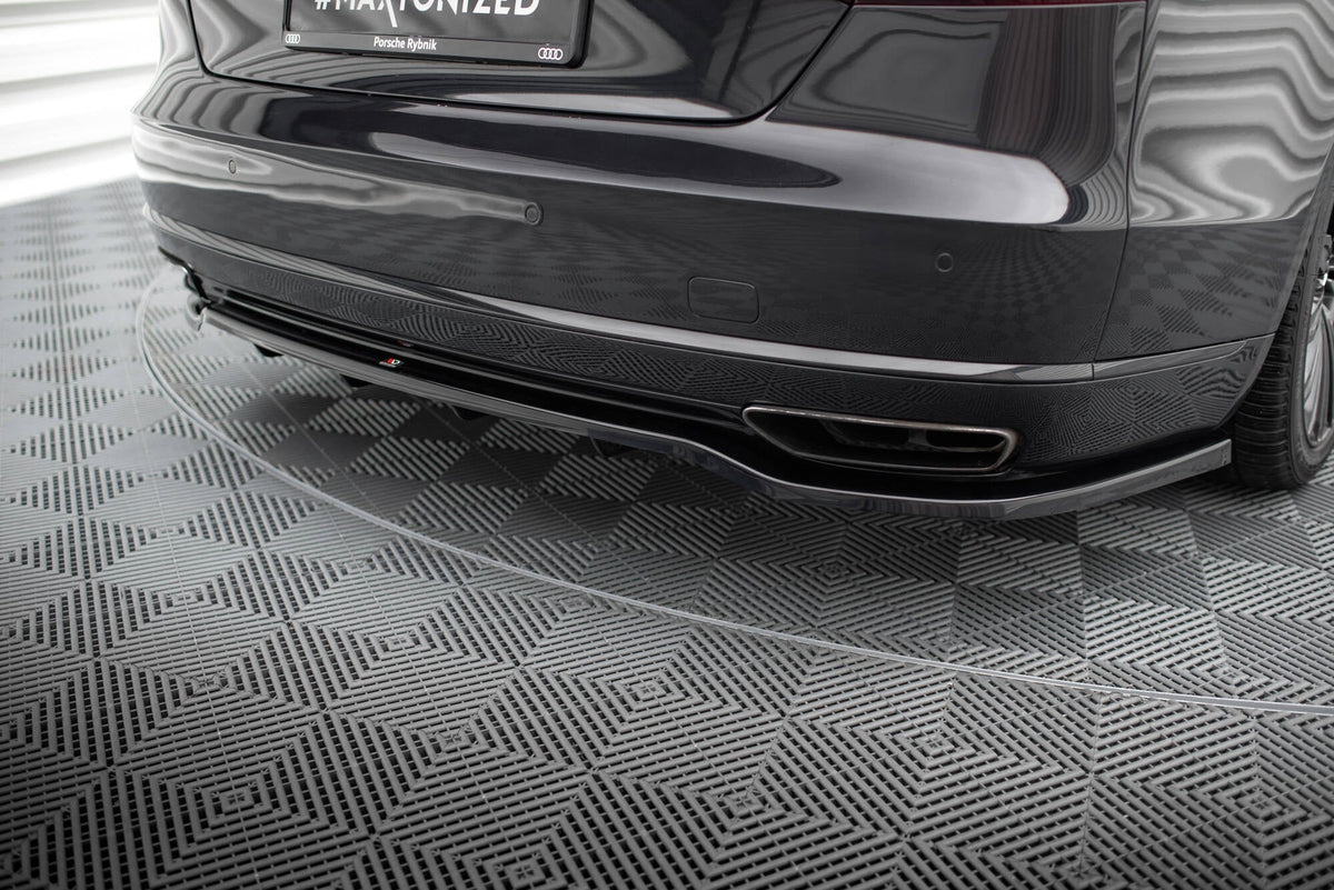 Maxton Design - Mittlerer Cup Diffusor DTM Look Heck Ansatz für Audi A8 D4 Facelift - Aerowerk.