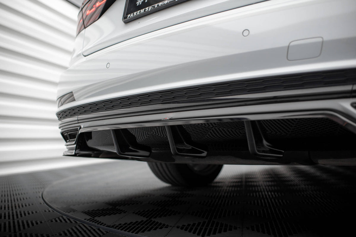 Maxton Design - Mittlerer Cup Diffusor DTM Look Heck Ansatz für Audi A8 S - Line D5 - Aerowerk.
