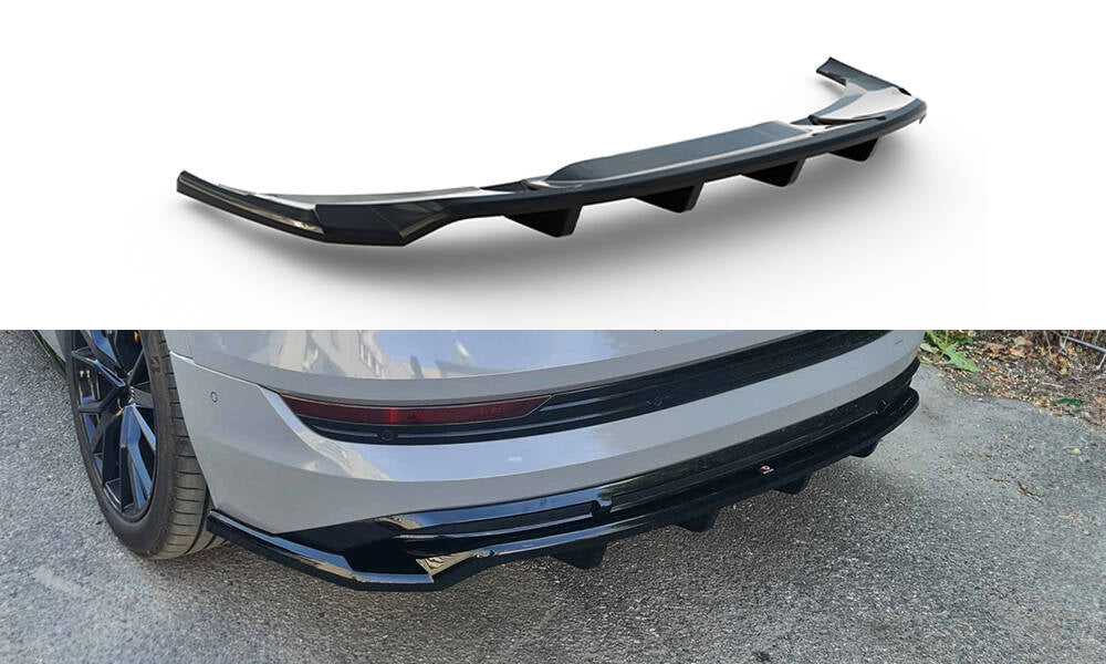 Maxton Design - Mittlerer Cup Diffusor DTM Look Heck Ansatz für Audi e - Tron S - Line - Aerowerk.