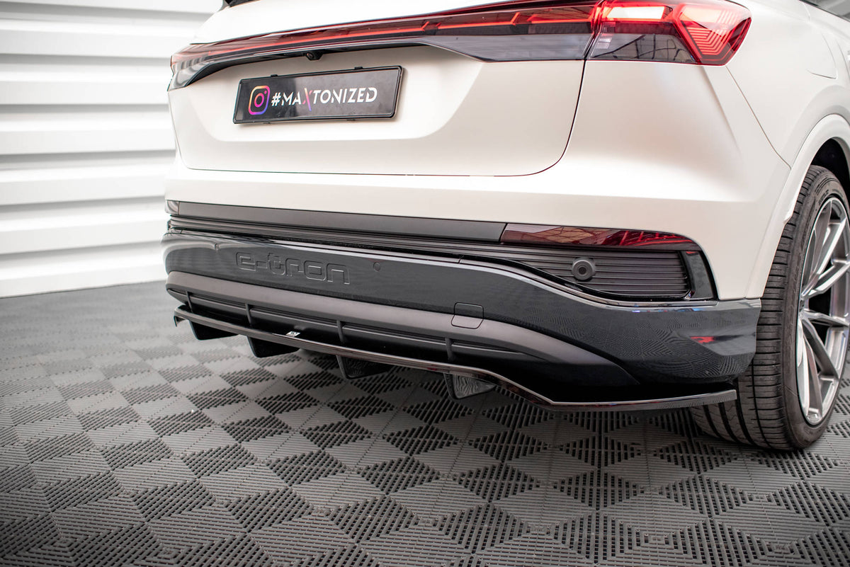 Maxton Design - Mittlerer Cup Diffusor DTM Look Heck Ansatz für Audi Q4 e - tron Sportback S - line Mk1 - Aerowerk.