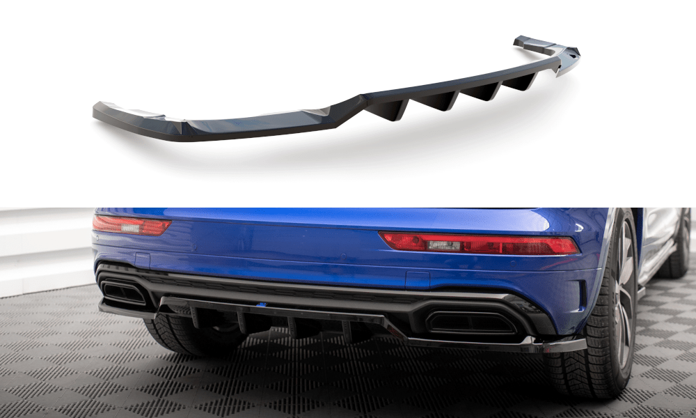 Maxton Design - Mittlerer Cup Diffusor DTM Look Heck Ansatz für Audi Q5 S - Line SUV Mk2 Facelift - Aerowerk.