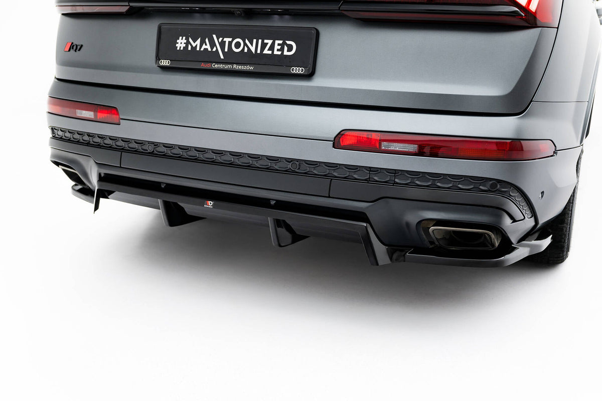 Maxton Design - Mittlerer Cup Diffusor DTM Look Heck Ansatz für Audi Q7 S - Line Mk2 Facelift 2 - Aerowerk.