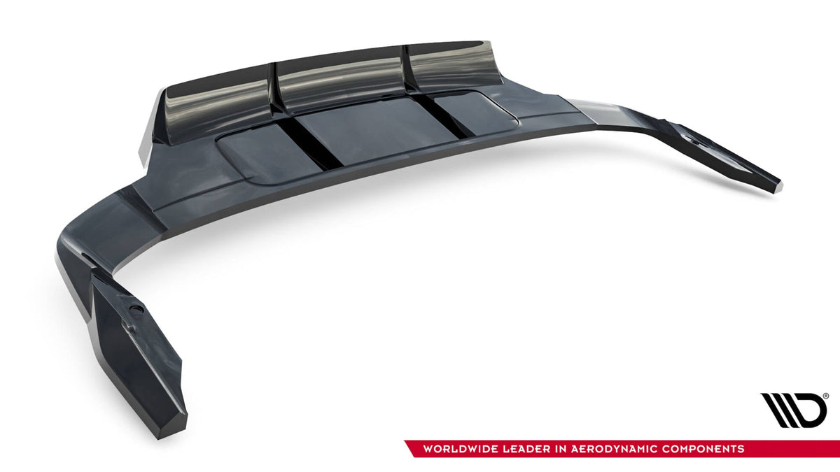 Maxton Design - Mittlerer Cup Diffusor DTM Look Heck Ansatz für Audi Q7 S - Line Mk2 Facelift 2 - Aerowerk.