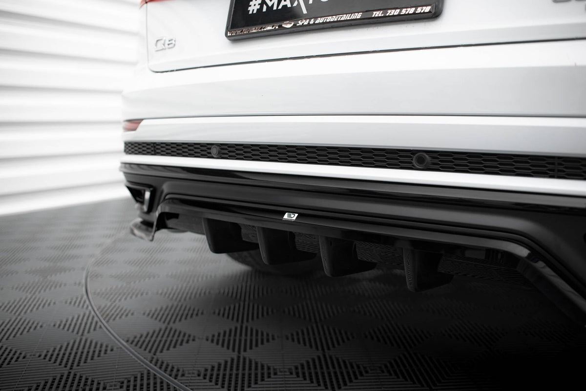 Maxton Design - Mittlerer Cup Diffusor DTM Look Heck Ansatz für Audi Q8 S - Line Mk1 - Aerowerk.
