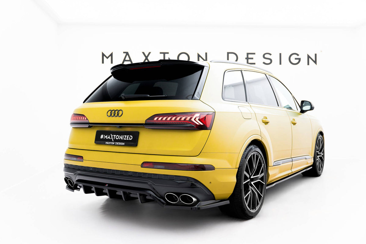 Maxton Design - Mittlerer Cup Diffusor DTM Look Heck Ansatz für Audi SQ7 Mk2 (4M) Facelift - Aerowerk.