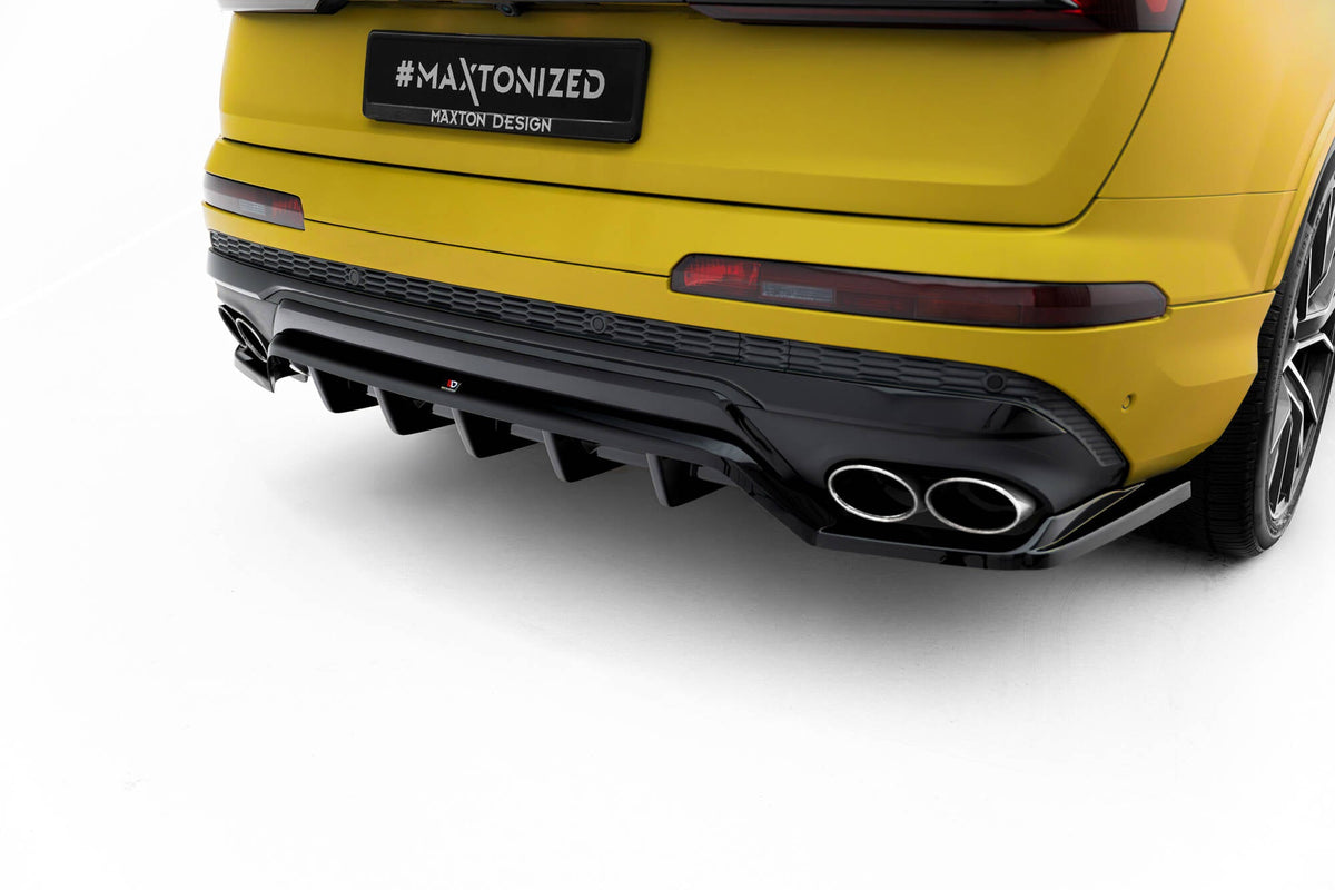 Maxton Design - Mittlerer Cup Diffusor DTM Look Heck Ansatz für Audi SQ7 Mk2 (4M) Facelift - Aerowerk.
