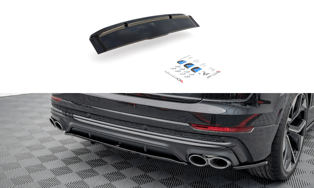 Maxton Design - Mittlerer Cup Diffusor DTM Look Heck Ansatz für Audi SQ8 Mk1 - Aerowerk.