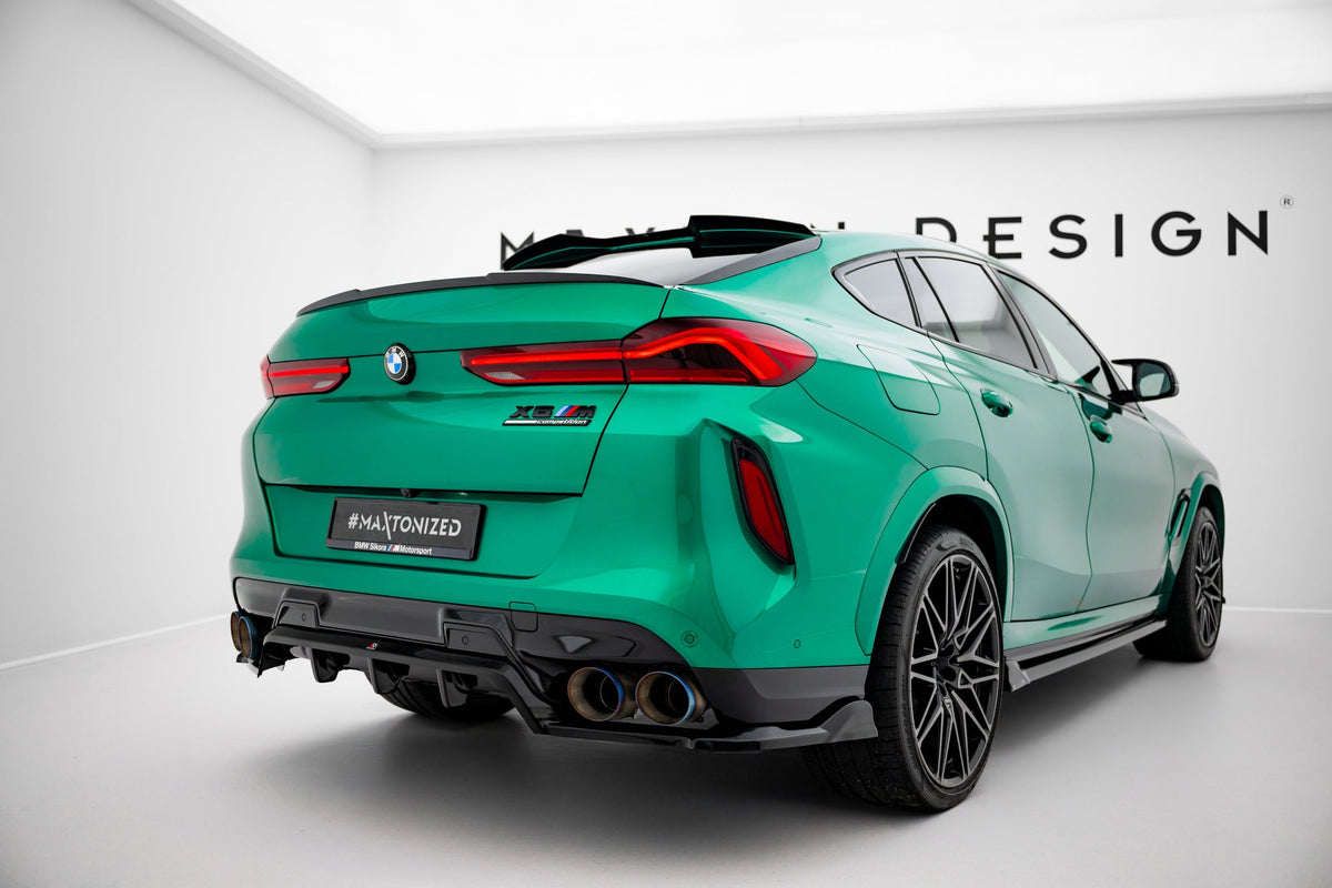 Maxton Design - Mittlerer Cup Diffusor DTM Look Heck Ansatz für BMW X6 M F96 Facelift - Aerowerk.