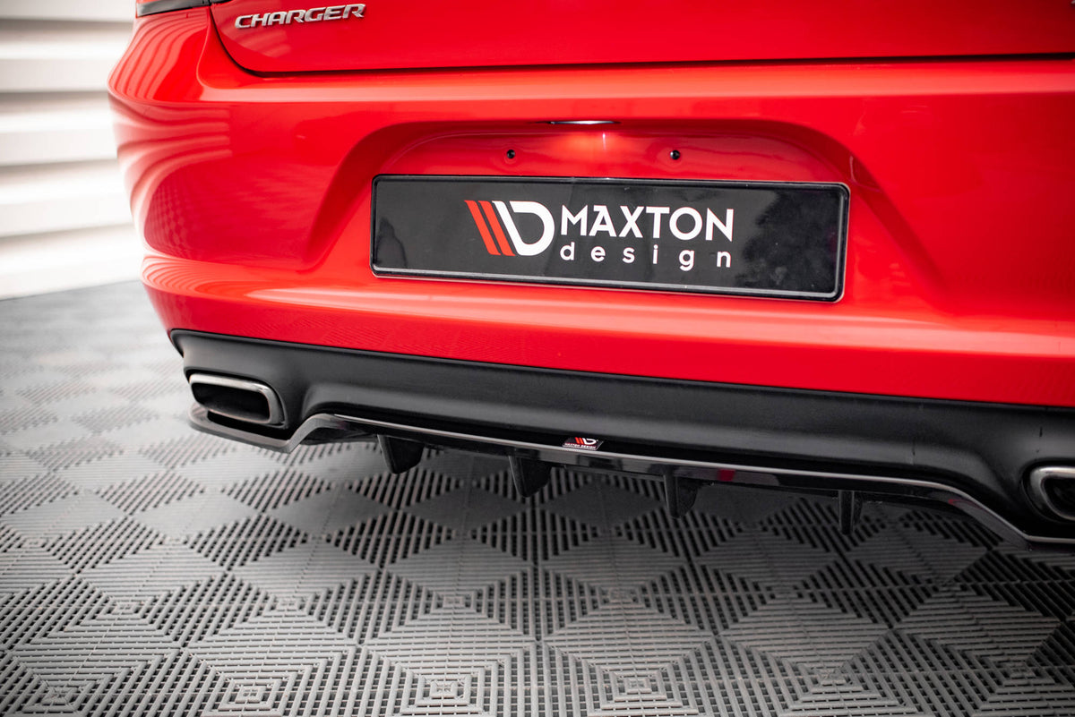Maxton Design - Mittlerer Cup Diffusor DTM Look Heck Ansatz für Dodge Charger RT Mk7 Facelift - Aerowerk.