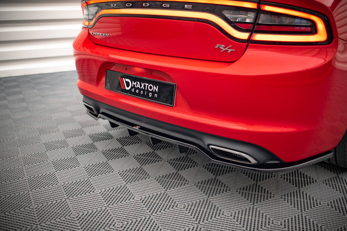 Maxton Design - Mittlerer Cup Diffusor DTM Look Heck Ansatz für Dodge Charger RT Mk7 Facelift - Aerowerk.