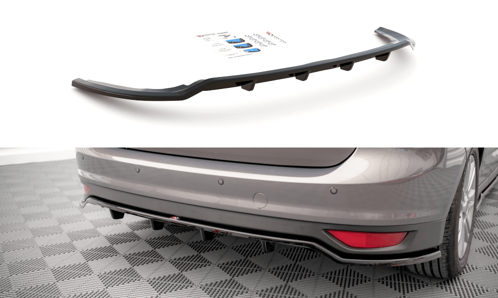 Maxton Design - Mittlerer Cup Diffusor DTM Look Heck Ansatz für Ford C - Max Mk2 - Aerowerk.