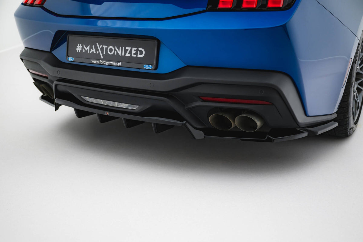 Maxton Design - Mittlerer Cup Diffusor DTM Look Heck Ansatz für Ford Mustang GT Mk7 - Aerowerk.