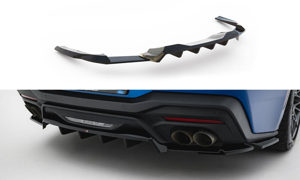 Maxton Design - Mittlerer Cup Diffusor DTM Look Heck Ansatz für Ford Mustang GT Mk7 - Aerowerk.
