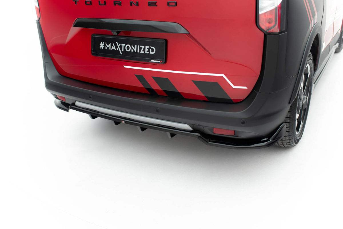 Maxton Design - Mittlerer Cup Diffusor DTM Look Heck Ansatz für Ford Tourneo Courier Mk2 - Aerowerk.