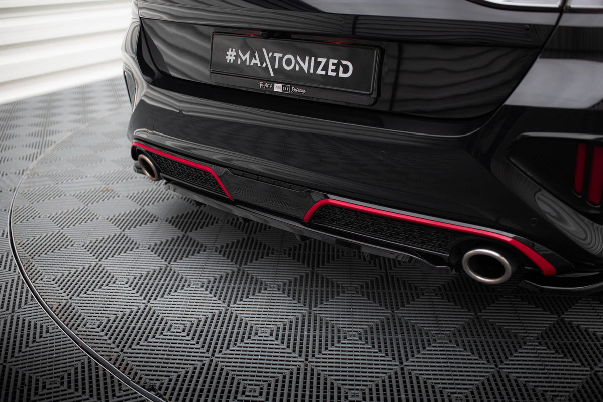 Maxton Design - Mittlerer Cup Diffusor DTM Look Heck Ansatz für Kia Ceed GT Mk3 Facelift - Aerowerk.