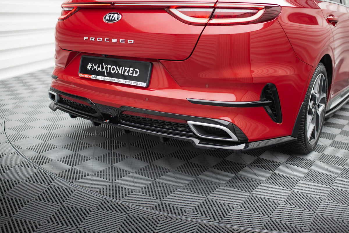 Maxton Design - Mittlerer Cup Diffusor DTM Look Heck Ansatz für Kia ProCeed GT - Line Mk1 - Aerowerk.