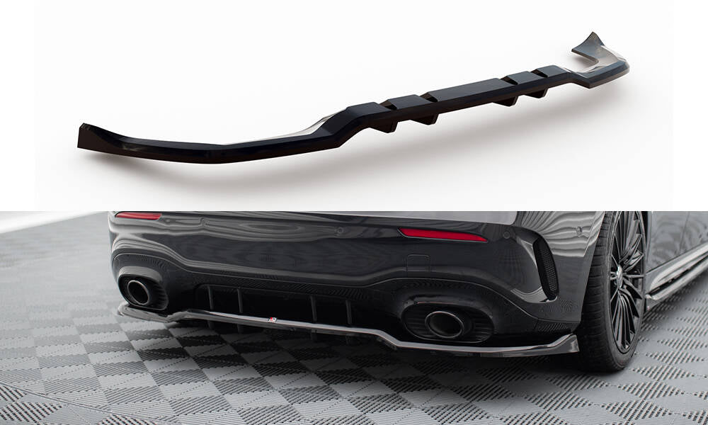 Maxton Design - Mittlerer Cup Diffusor DTM Look Heck Ansatz für Mercedes - AMG A35 Hatchback W177 - Aerowerk.