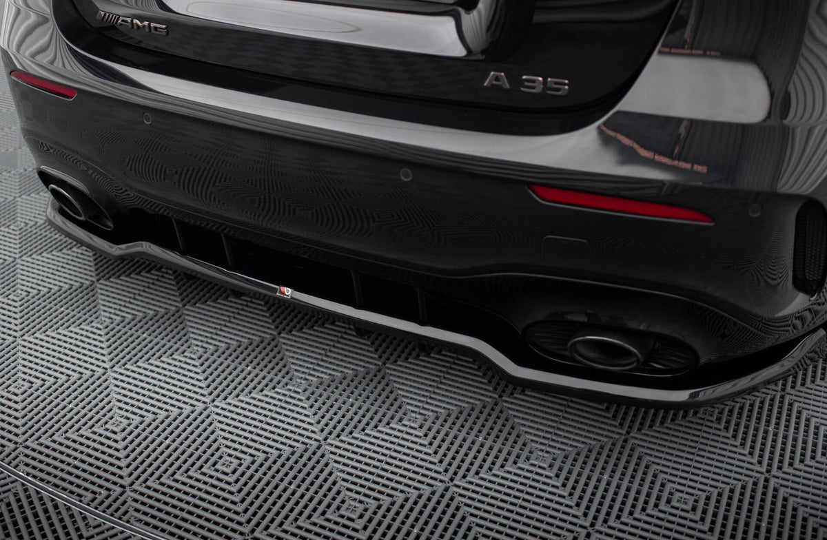 Maxton Design - Mittlerer Cup Diffusor DTM Look Heck Ansatz für Mercedes - AMG A35 Hatchback W177 - Aerowerk.