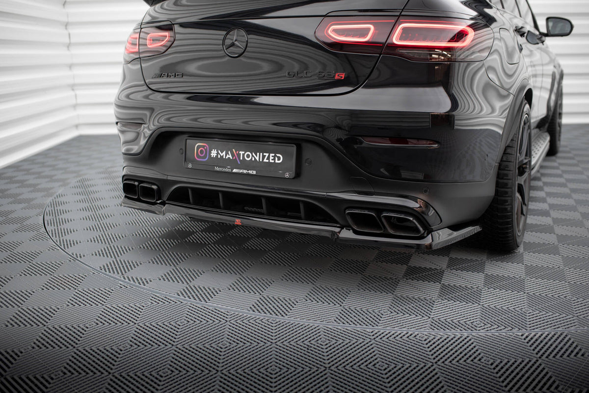 Maxton Design - Mittlerer Cup Diffusor DTM Look Heck Ansatz für Mercedes - AMG GLC 63 Coupe C253 Facelift - Aerowerk.