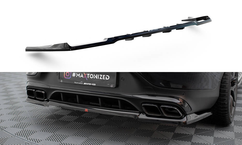 Maxton Design - Mittlerer Cup Diffusor DTM Look Heck Ansatz für Mercedes - AMG GLC 63 Coupe C253 Facelift - Aerowerk.