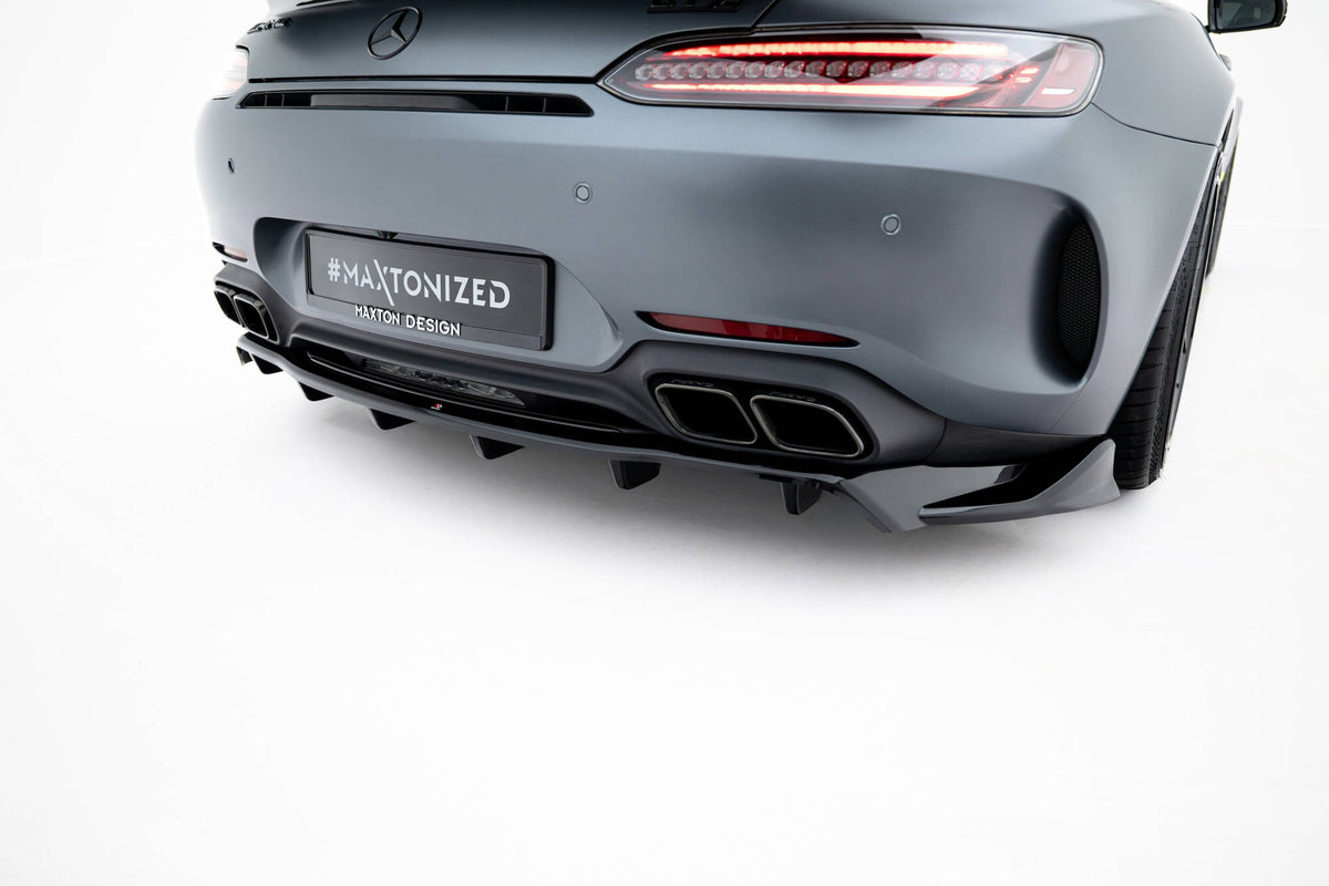 Maxton Design - Mittlerer Cup Diffusor DTM Look Heck Ansatz für Mercedes - AMG GT C C190 Facelift - Aerowerk.