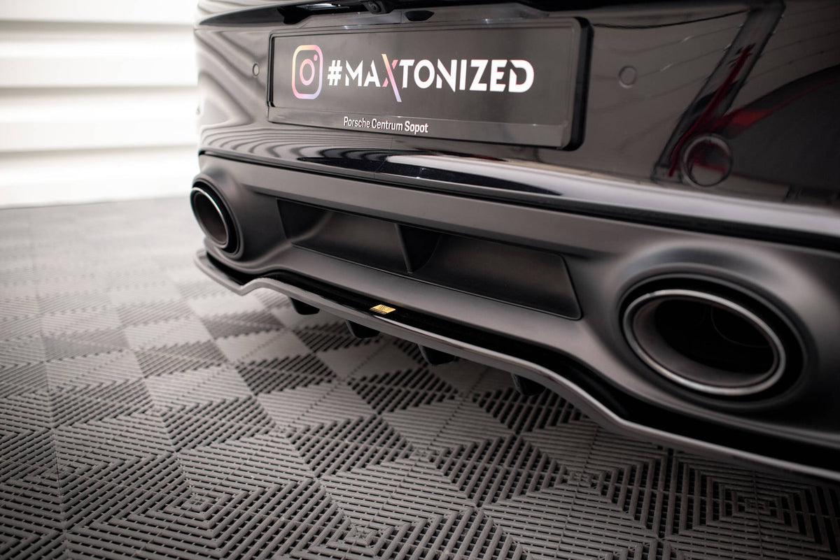 Maxton Design - Mittlerer Cup Diffusor DTM Look Heck Ansatz für Porsche 911 Turbo S 992 - Aerowerk.
