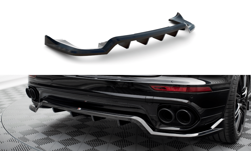 Maxton Design - Mittlerer Cup Diffusor DTM Look Heck Ansatz für Porsche Cayenne Mk2 Facelift - Aerowerk.