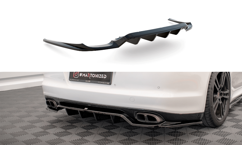 Maxton Design - Mittlerer Cup Diffusor DTM Look Heck Ansatz für Porsche Panamera Turbo 970 - Aerowerk.