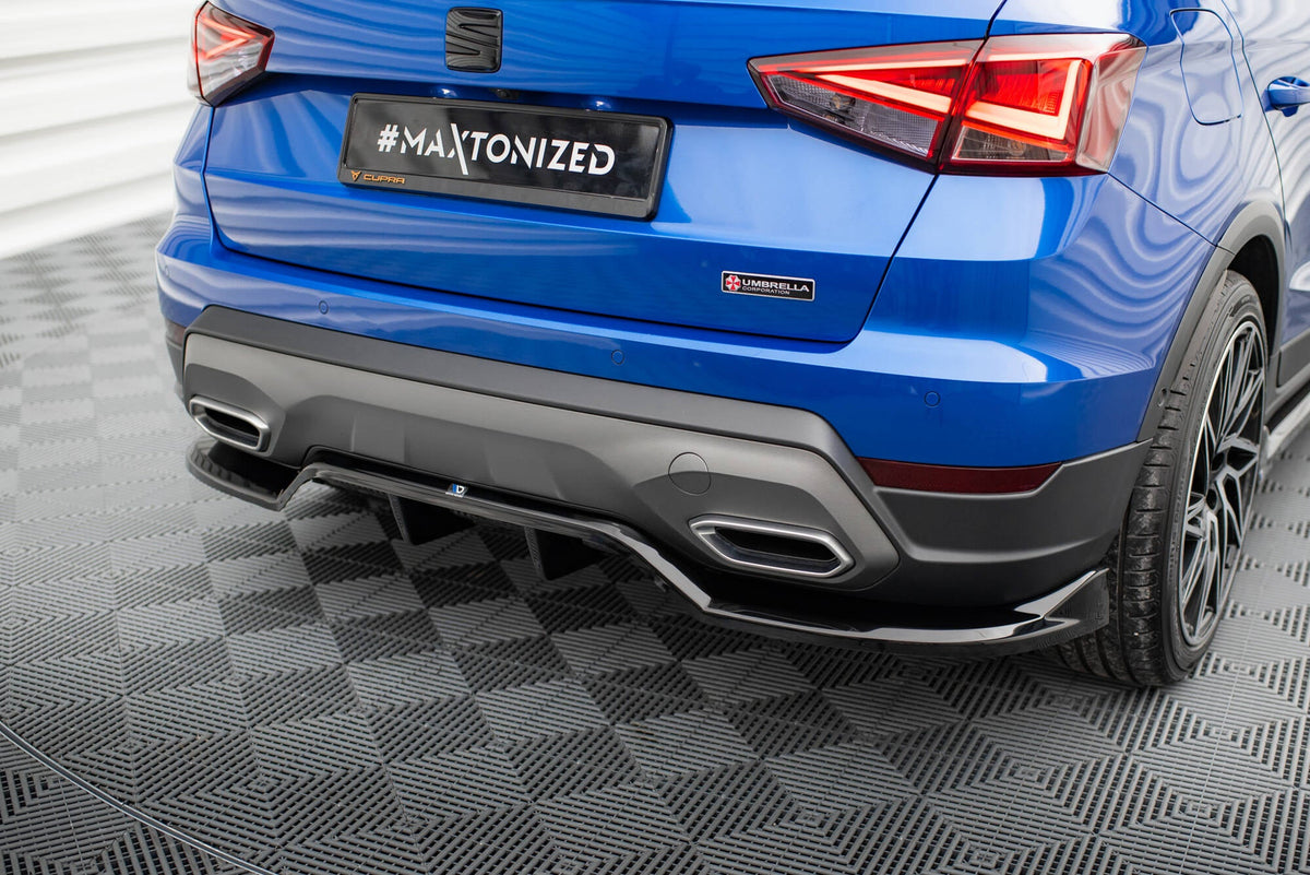 Maxton Design - Mittlerer Cup Diffusor DTM Look Heck Ansatz für Seat Arona FR Mk1 Facelift - Aerowerk.