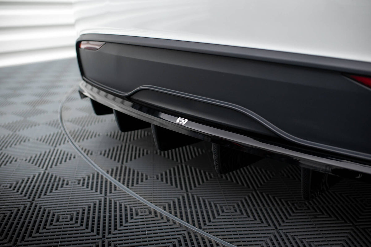 Maxton Design - Mittlerer Cup Diffusor DTM Look Heck Ansatz für Tesla Model X Mk1 Facelift - Aerowerk.