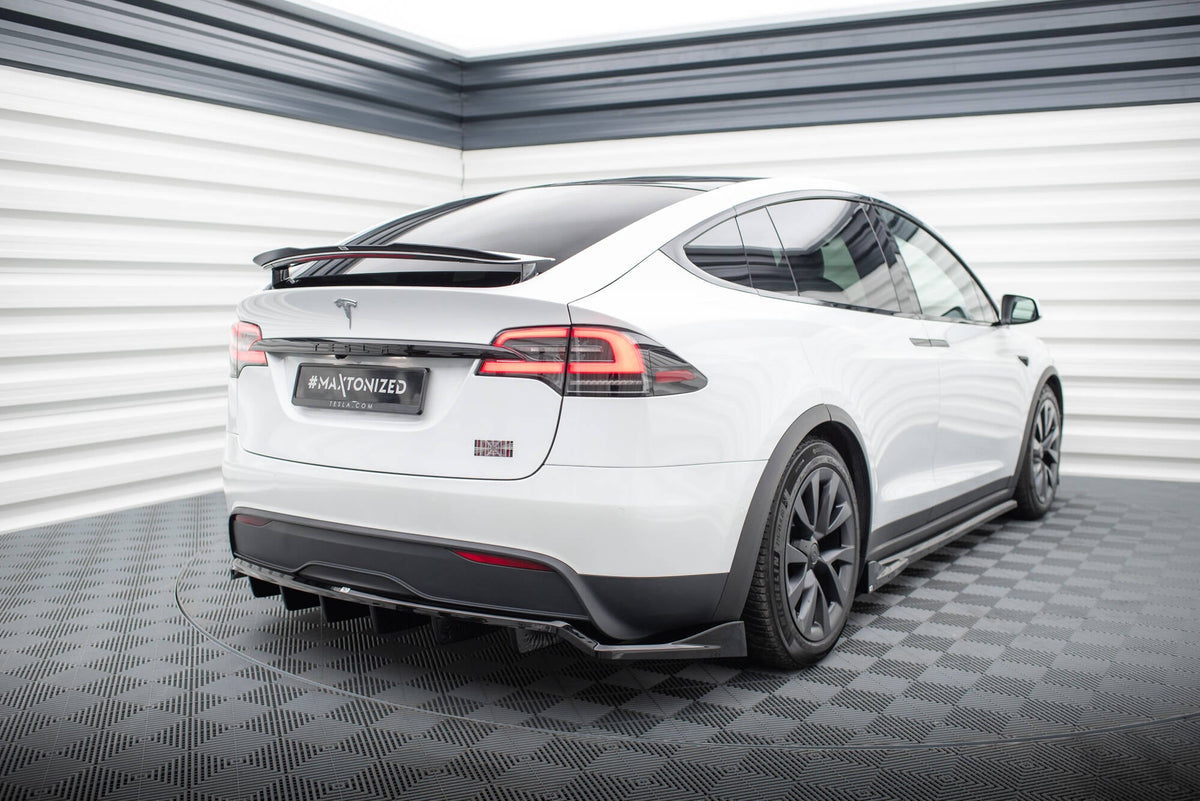 Maxton Design - Mittlerer Cup Diffusor DTM Look Heck Ansatz für Tesla Model X Mk1 Facelift - Aerowerk.