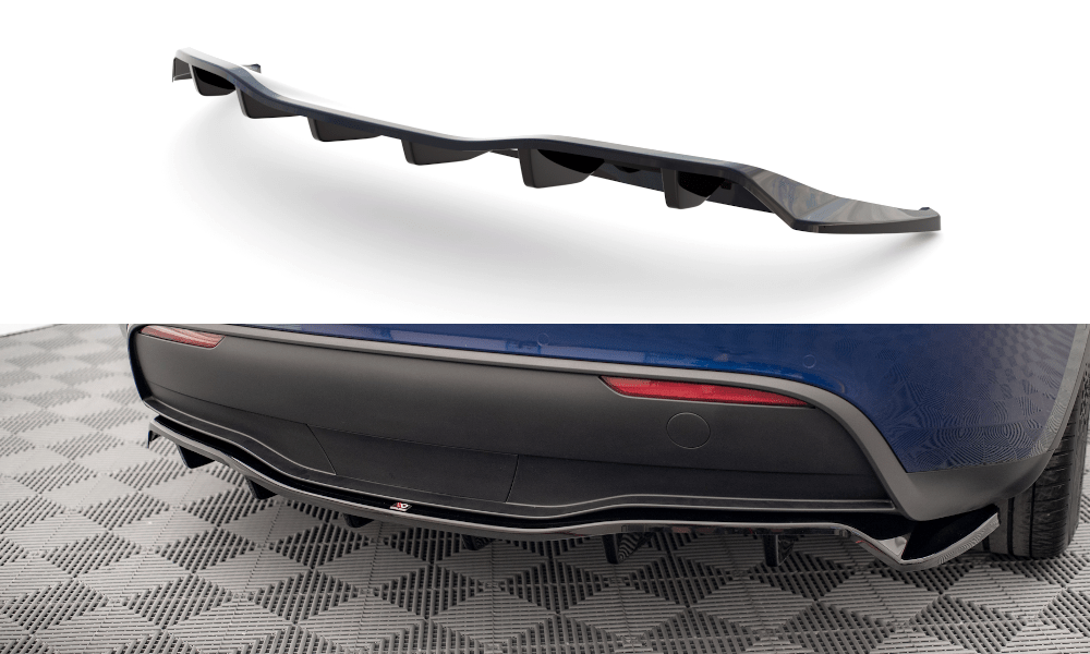 Maxton Design - Mittlerer Cup Diffusor DTM Look Heck Ansatz für Tesla Model Y - Aerowerk.