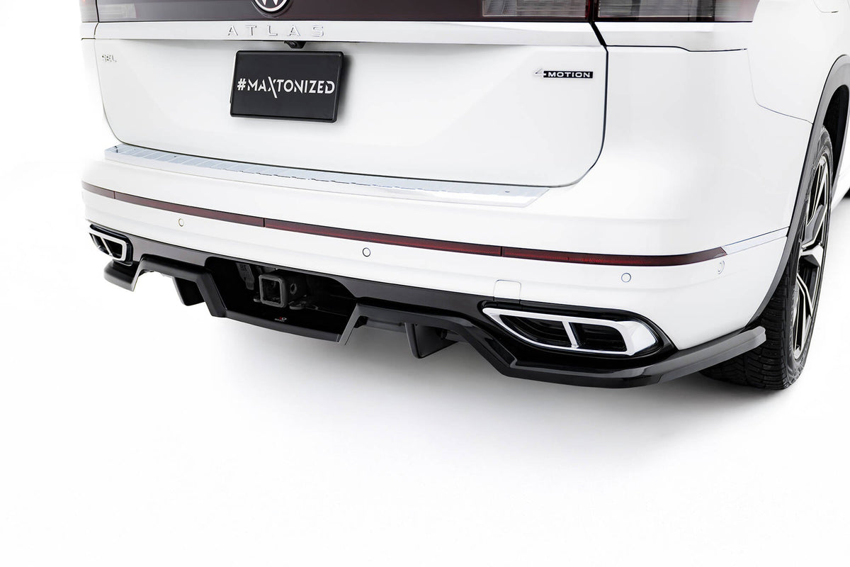 Maxton Design - Mittlerer Cup Diffusor DTM Look Heck Ansatz für VW Atlas R - Line Mk1 Facelift 2 - Aerowerk.