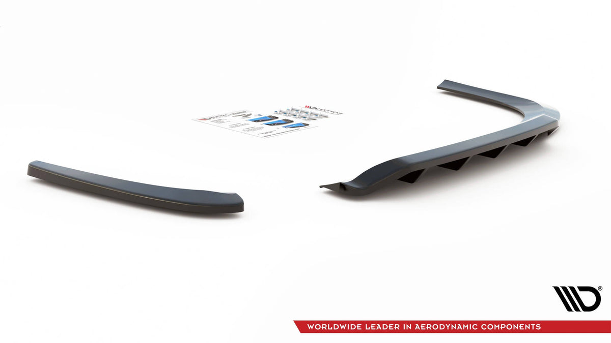 Maxton Design - Mittlerer Cup Diffusor DTM Look Heck Ansatz für VW Passat CC - Aerowerk.