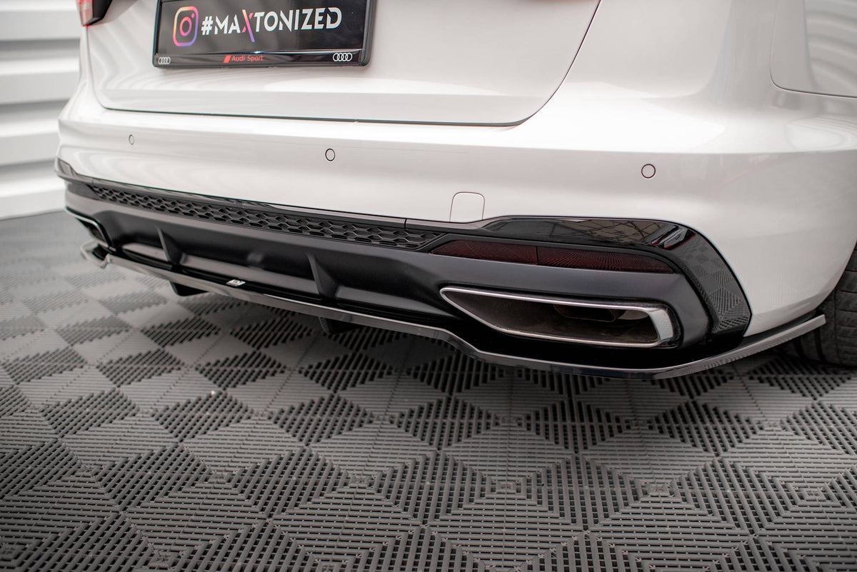 Maxton Design - Mittlerer Cup Diffusor V1 DTM Look Heck Ansatz für Audi A4 S - Line B9 Facelift - Aerowerk.