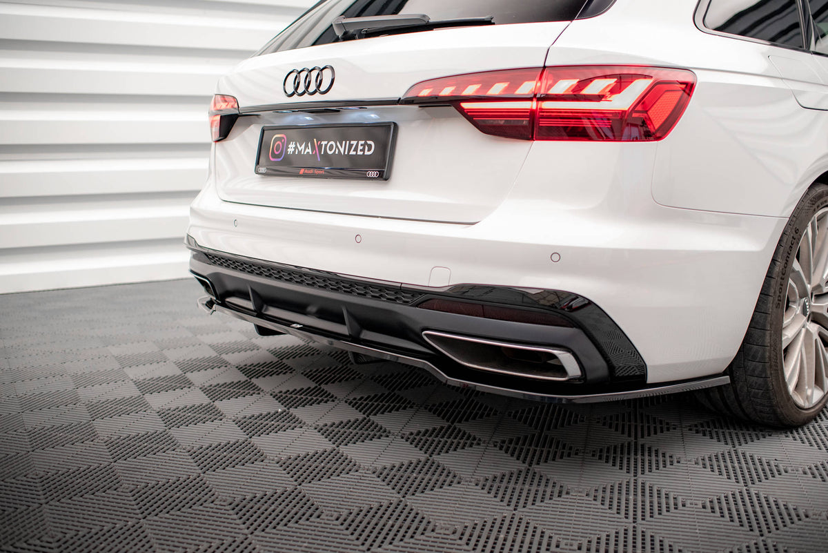 Maxton Design - Mittlerer Cup Diffusor V1 DTM Look Heck Ansatz für Audi A4 S - Line B9 Facelift - Aerowerk.