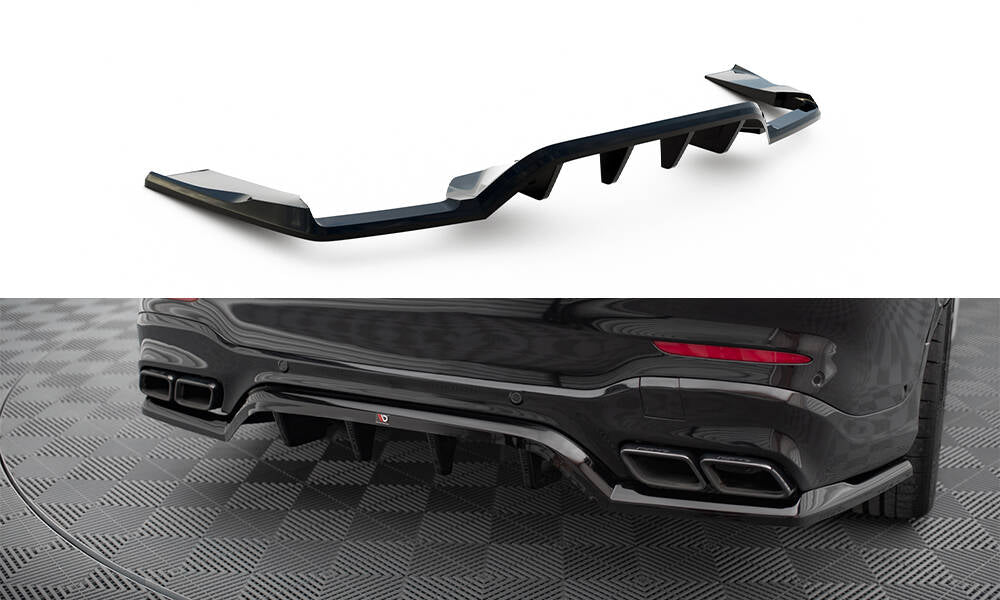 Maxton Design - Mittlerer Cup Diffusor V1 DTM Look Heck Ansatz für Mercedes - AMG GLC 63 SUV X253 - Aerowerk.