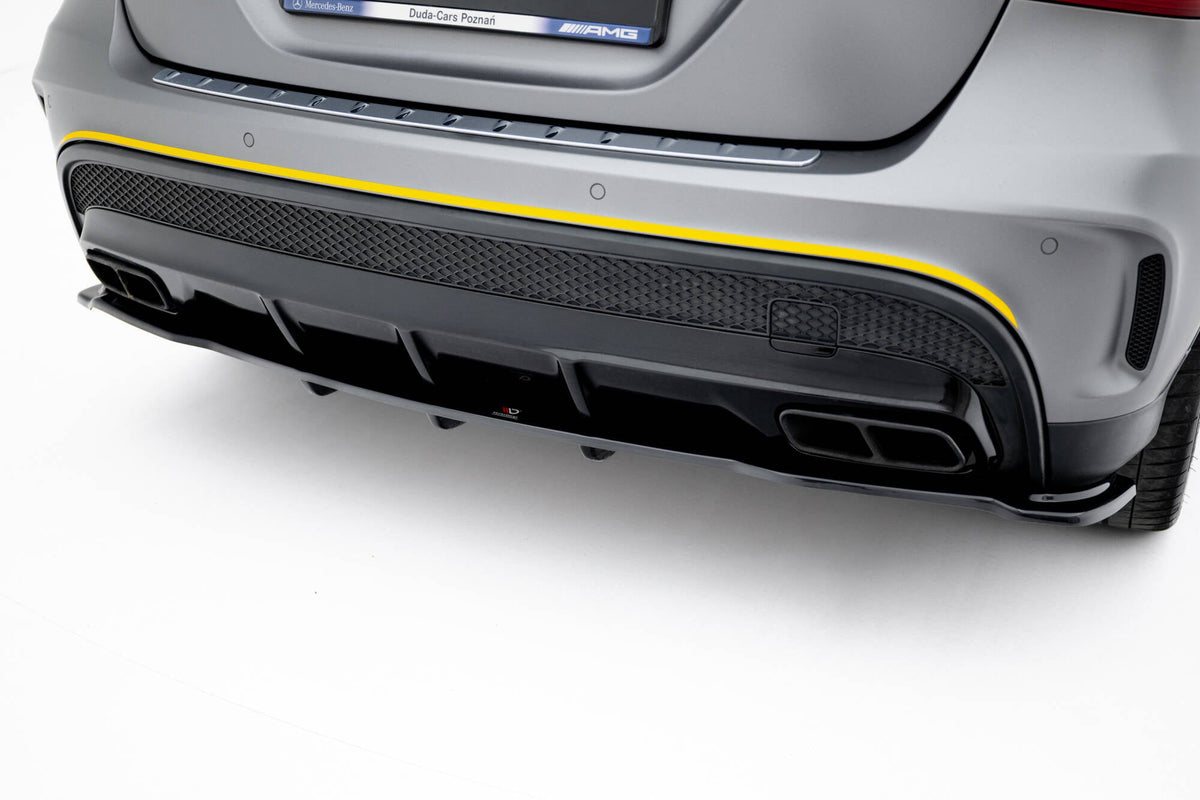Maxton Design - Mittlerer Cup Diffusor V1 DTM Look Heck Ansatz für Mercedes - Benz GLA 45 AMG - Aerowerk.