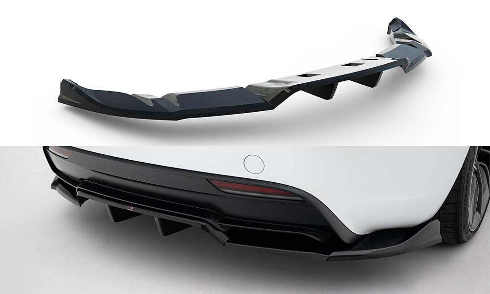 Maxton Design - Mittlerer Cup Diffusor V1 DTM Look Heck Ansatz für Tesla Model 3 Performance Mk1 Facelift - Aerowerk.