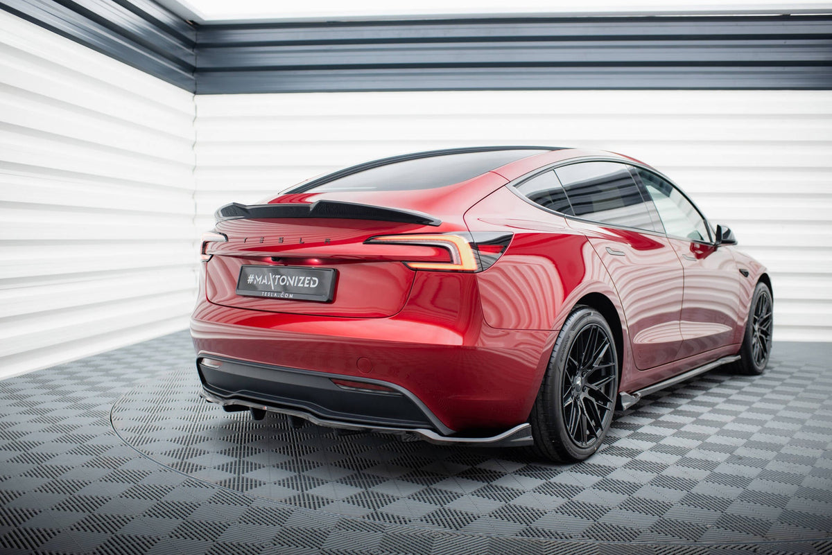 Maxton Design - Mittlerer Cup Diffusor V1 DTM Look Heck Ansatz für Tesla Model 3 Project HighlandFacelift - Aerowerk.