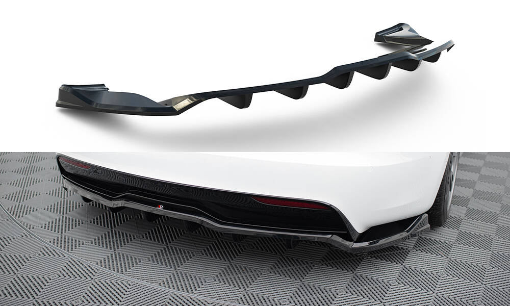 Maxton Design - Mittlerer Cup Diffusor V1 DTM Look Heck Ansatz für Tesla Model S Plaid Mk1 Facelift - Aerowerk.