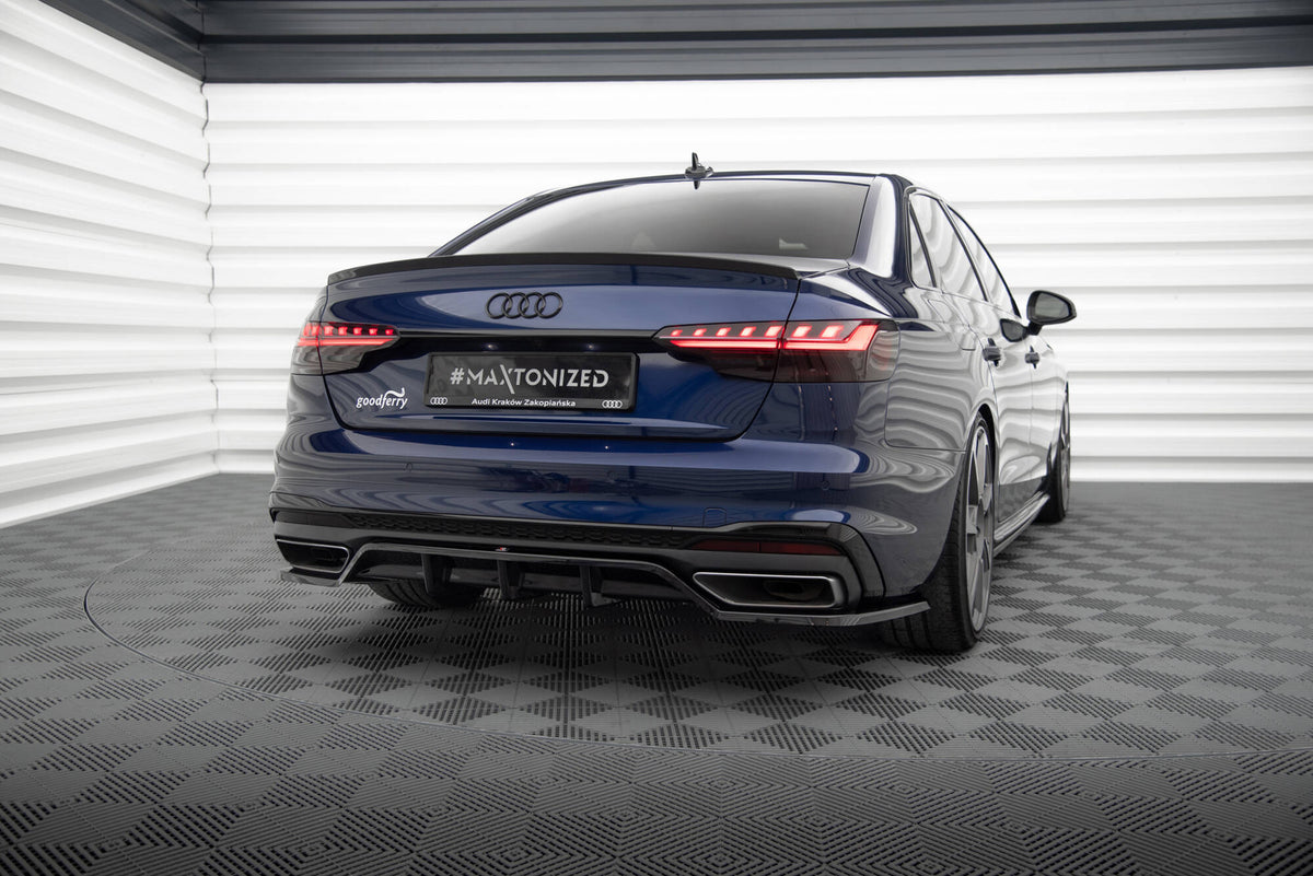 Maxton Design - Mittlerer Cup Diffusor V2 DTM Look Heck Ansatz für Audi A4 S - Line B9 Facelift - Aerowerk.