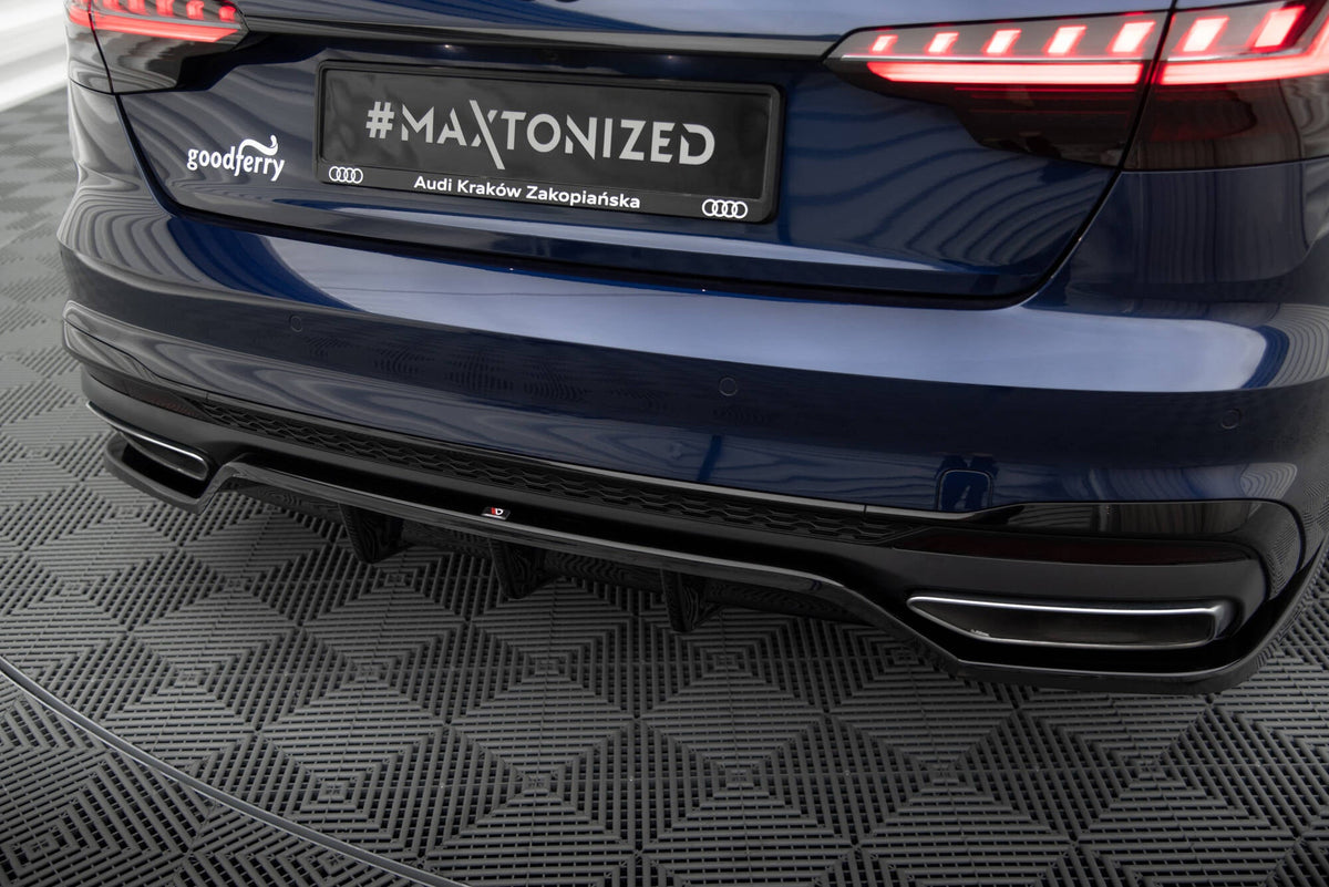 Maxton Design - Mittlerer Cup Diffusor V2 DTM Look Heck Ansatz für Audi A4 S - Line B9 Facelift - Aerowerk.