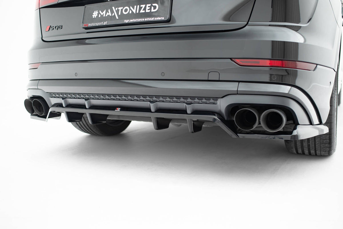 Maxton Design - Mittlerer Cup Diffusor V2 DTM Look Heck Ansatz für Audi SQ8 / Q8 S - Line Mk1 Facelift - Aerowerk.