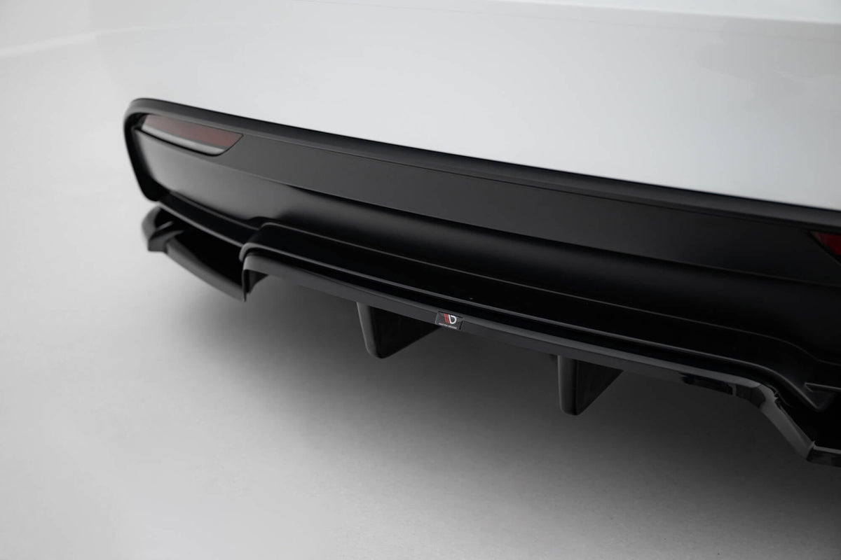Maxton Design - Mittlerer Cup Diffusor V2 DTM Look Heck Ansatz für Tesla Model 3 Performance Mk1 Facelift - Aerowerk.