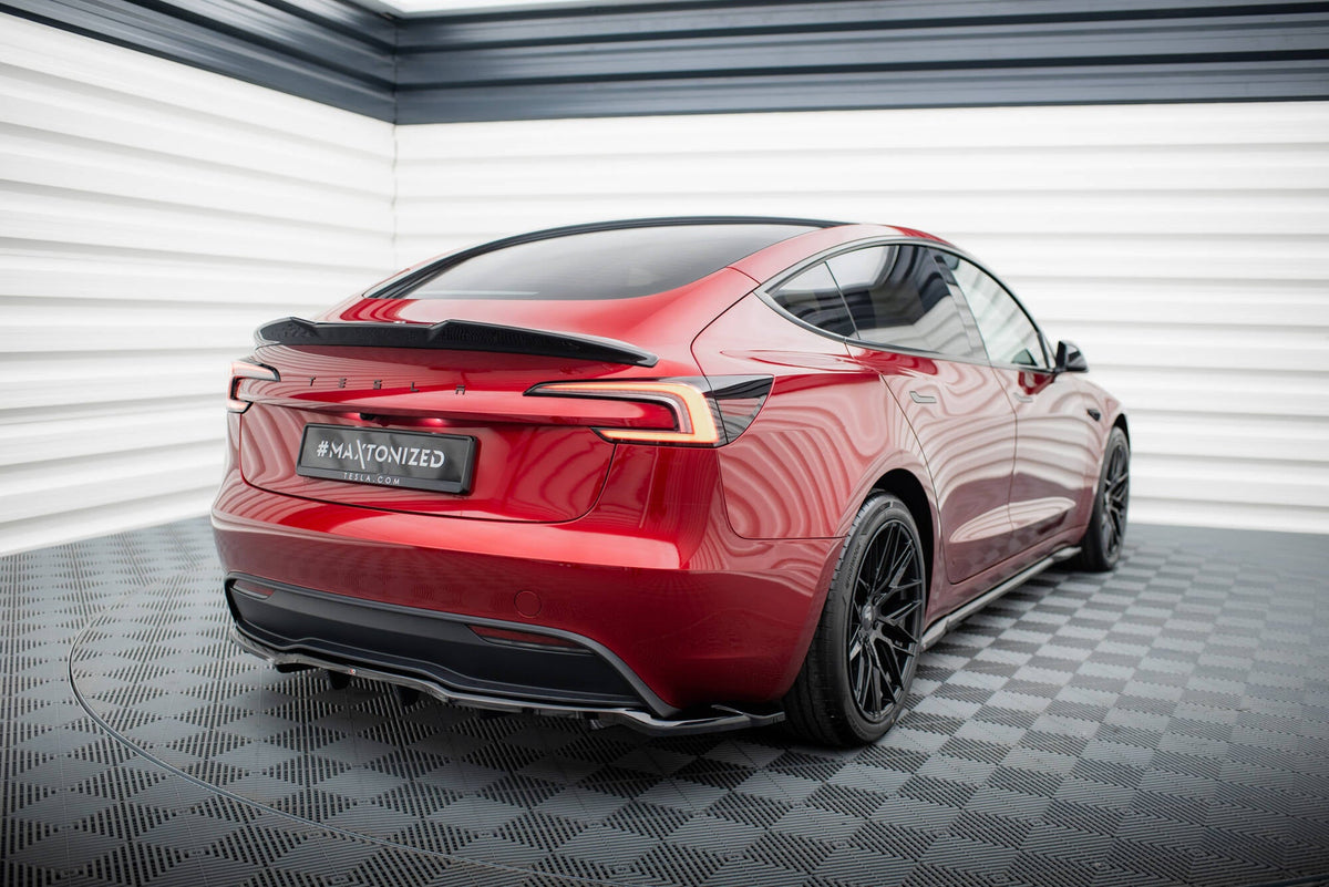 Maxton Design - Mittlerer Cup Diffusor V2 DTM Look Heck Ansatz für Tesla Model 3 Project HighlandFacelift - Aerowerk.