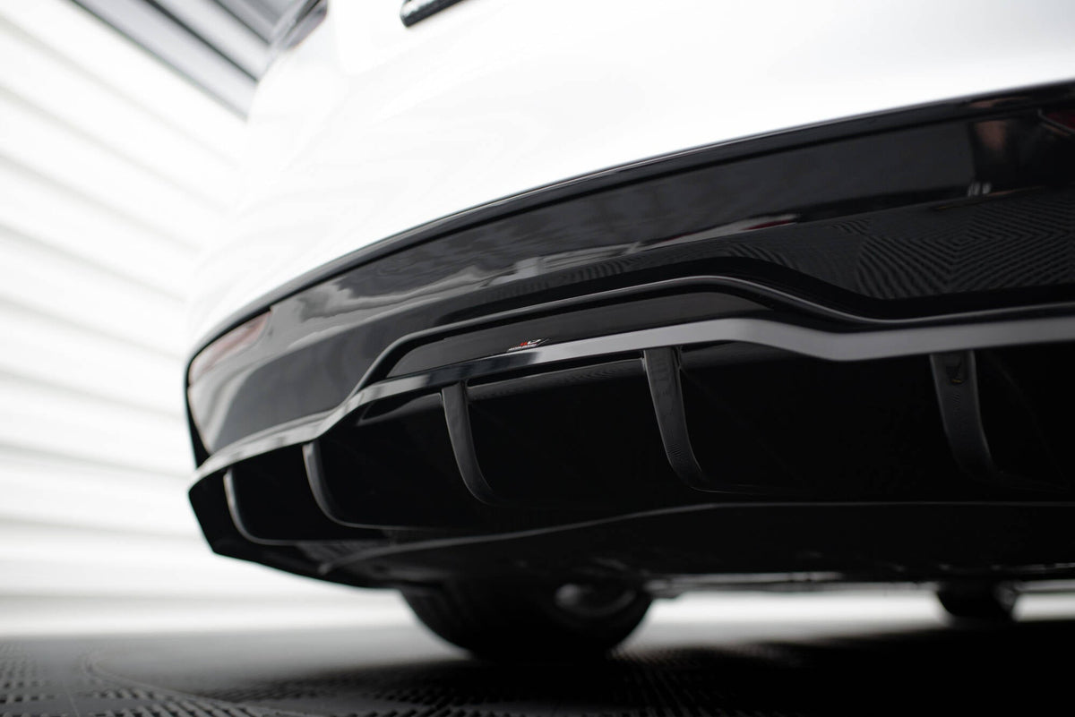 Maxton Design - Mittlerer Cup Diffusor V2 DTM Look Heck Ansatz für Tesla Model S Plaid Mk1 Facelift - Aerowerk.