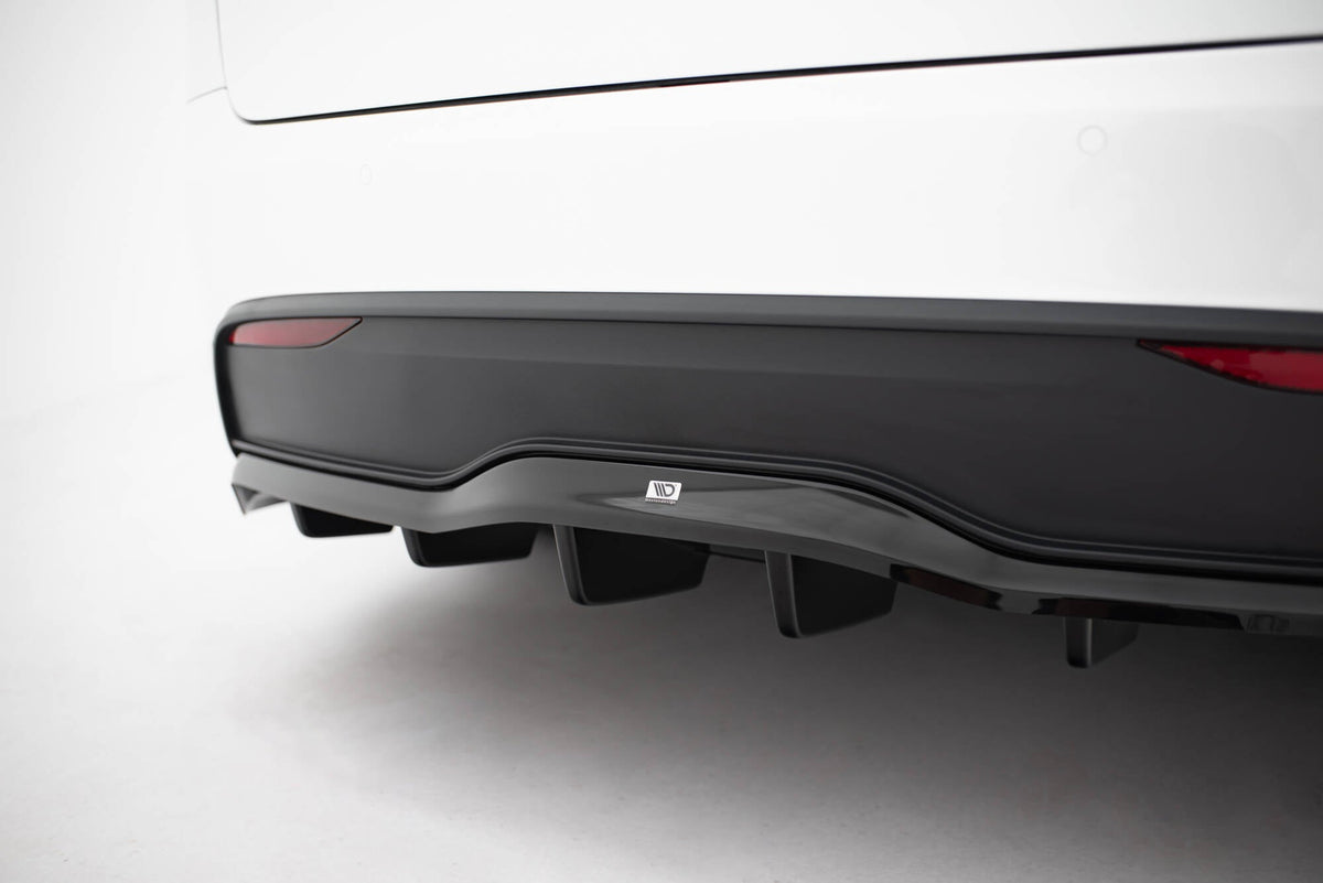 Maxton Design - Mittlerer Cup Diffusor V2 DTM Look Heck Ansatz für Tesla Model X Mk1 Facelift - Aerowerk.